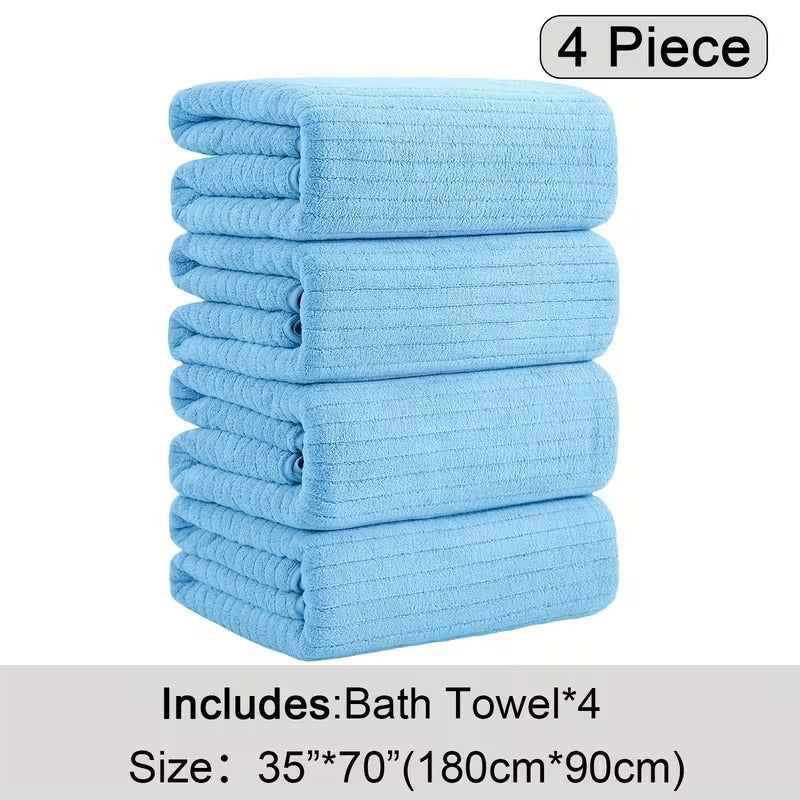 Ultra-Plush Oversized Bath Towel Set