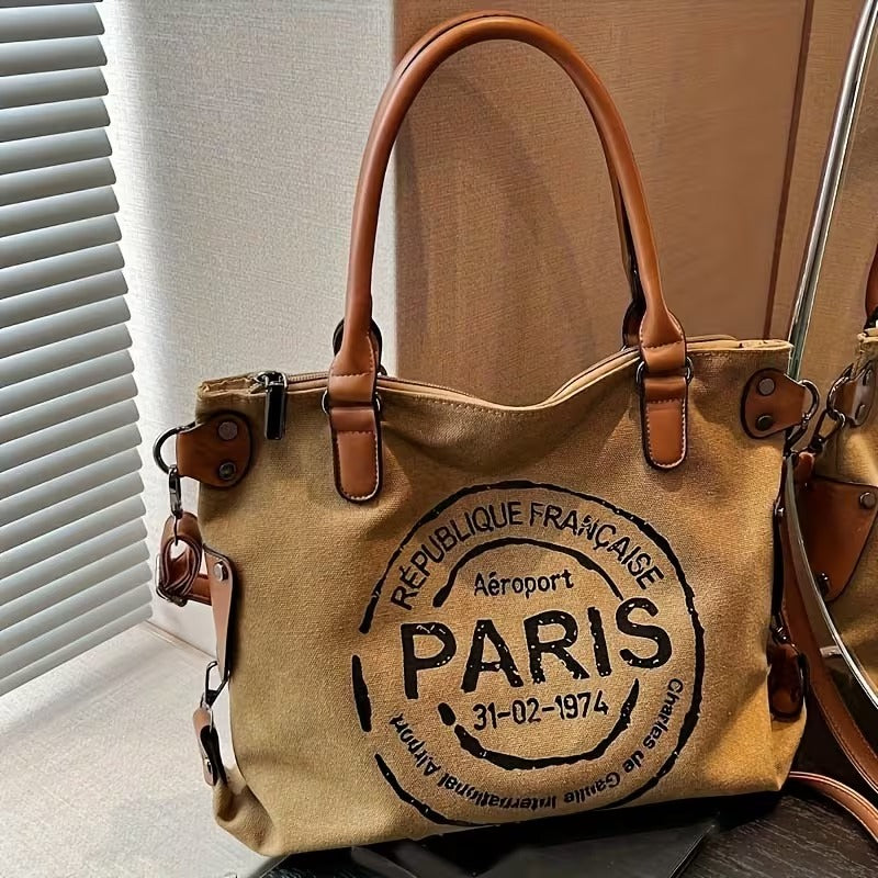 Vintage Canvas Tote Bag