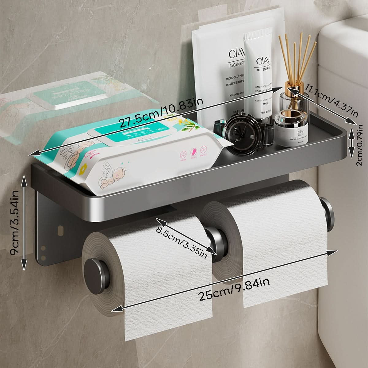 Wall Mounted Toilet Paper Holder
