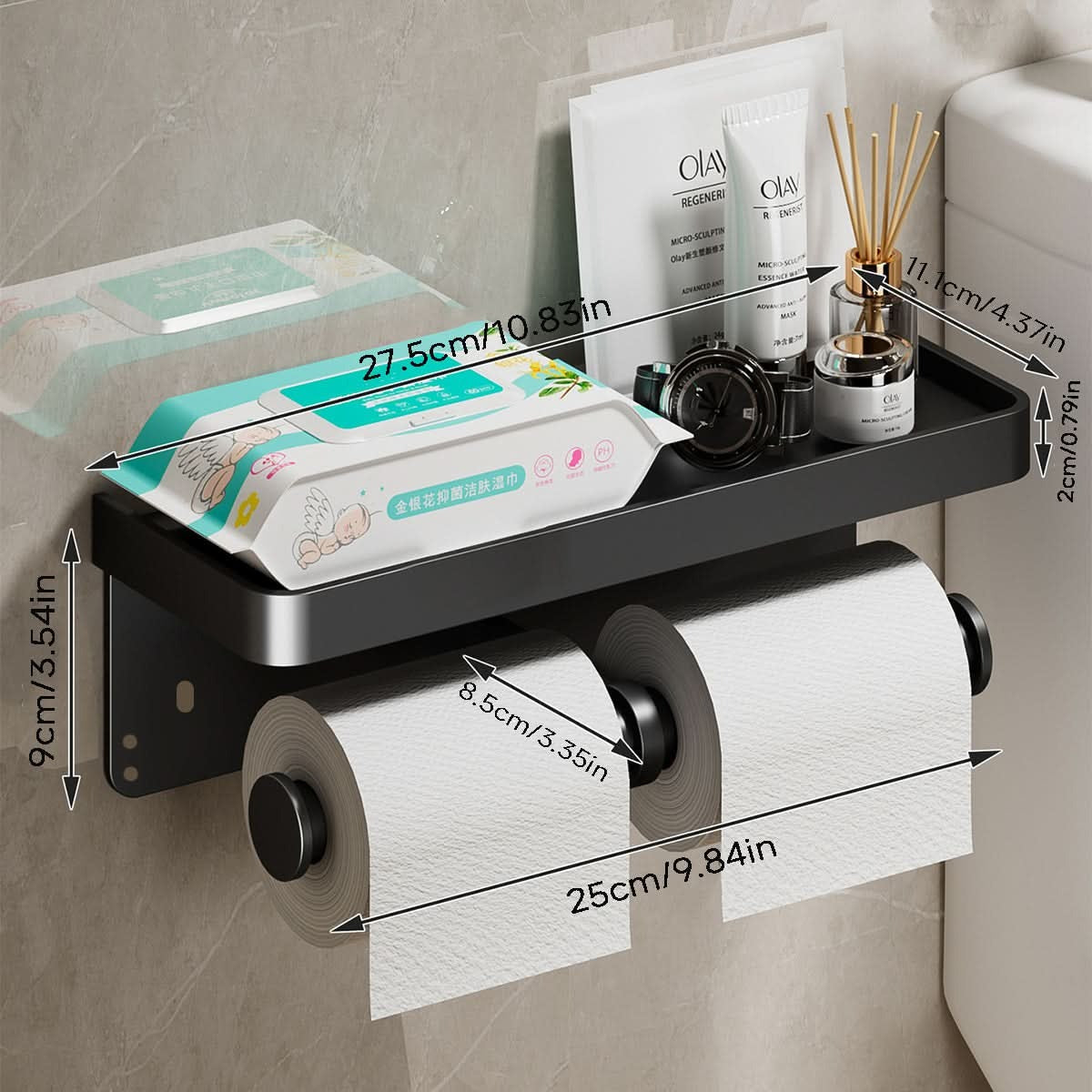 Wall Mounted Toilet Paper Holder