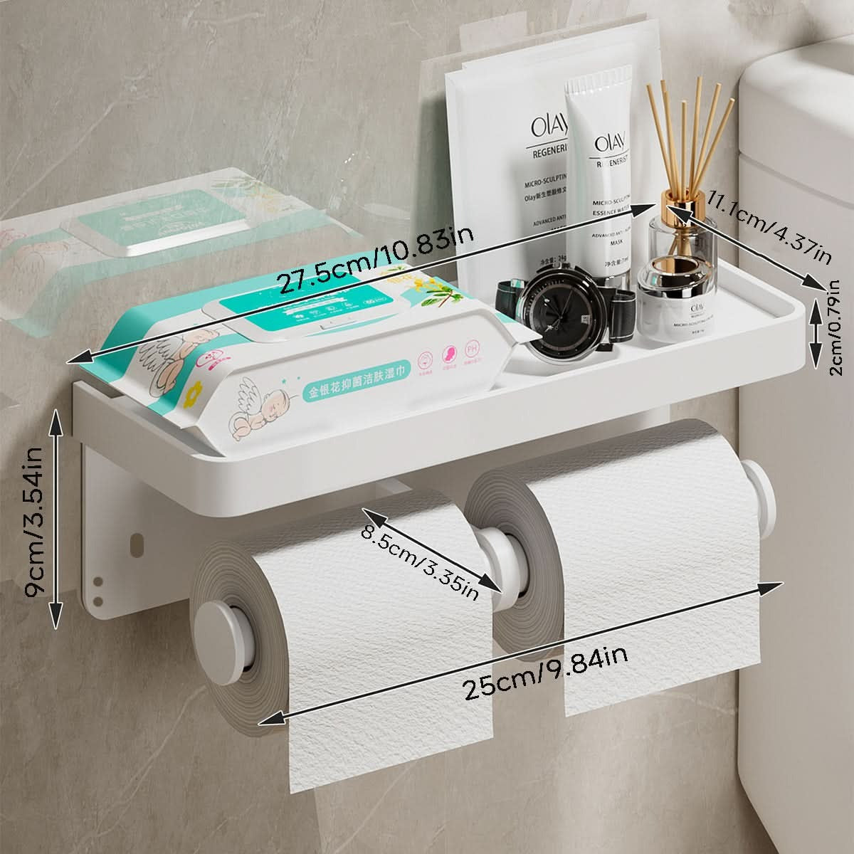Wall Mounted Toilet Paper Holder