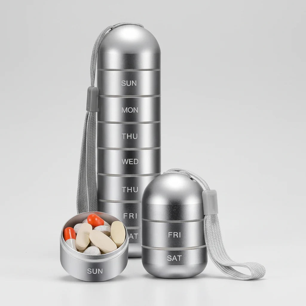 Weekly Travel Pill Organizer